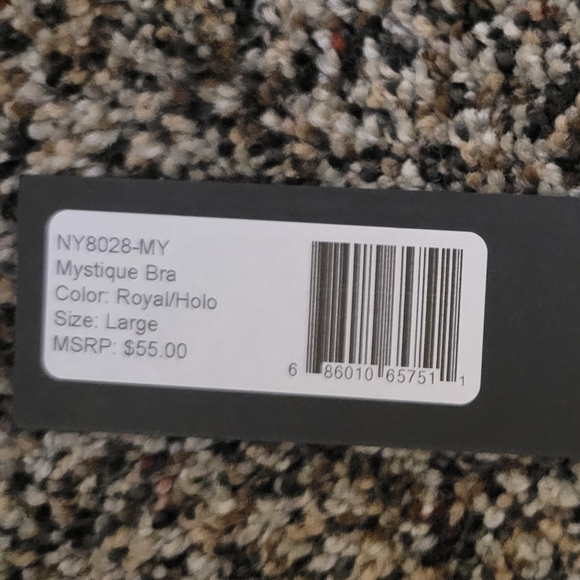 Noli Mystique Bra NWT- holographic blue - Picture 4 of 6